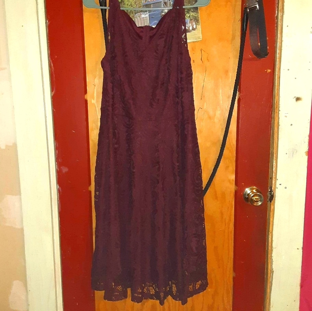 A Maroon dress